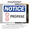 Signmission Propane Sign, Vinyl Decal, 14in W x 10in L, 2PK OS-2PACK-NS-D-1014-L-17893 - alternate 6